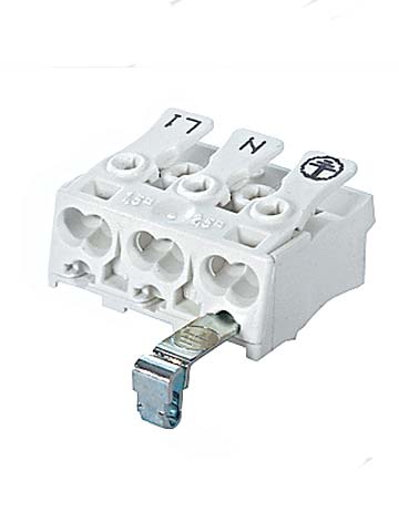 88167525 SLK 3/3 connector 0,5-2,5mm2 3p+E-SCHR PC opd. N-E-L