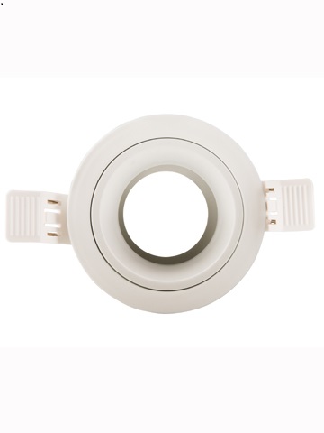IL-F90RHOW MR16 hotel frame 90mm rond groot wit RAL9016 IP20